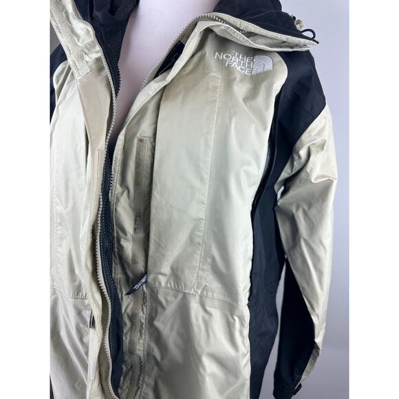 The North Face Gore Tex Light Parka Jacket Shell Beige Black Women's Size Large - Picture 9 of 16